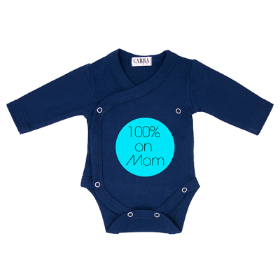 Carra 100% on Mom бебешко боди